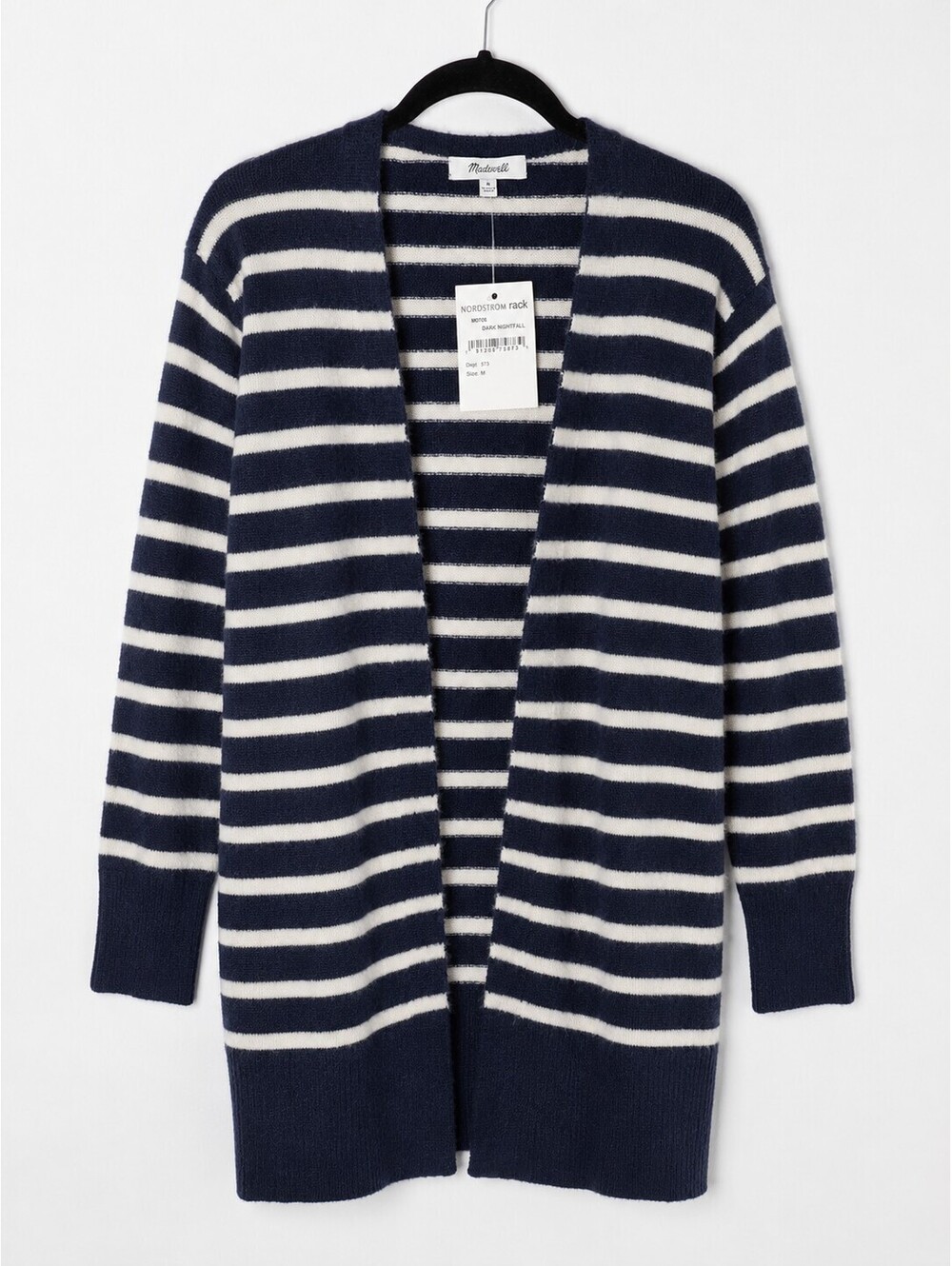 Madewell Cozy Walker Striped Merino Wool Alpaca Cardigan NWT M